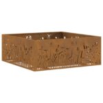 vidaXL Ohnisko Hnedá 80 x 80 x 30 cm – Obrázok 2