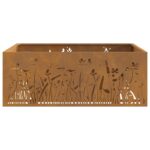 vidaXL Ohnisko Hnedá 80 x 80 x 30 cm – Obrázok 5