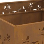 vidaXL Ohnisko Hnedá 80 x 80 x 30 cm – Obrázok 7