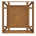 vidaXL Ohnisko Hnedá 80 x 80 x 30 cm – Obrázok 9