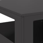 vidaXL Ohnisko Štvorcové Čierne 35x35x100 cm Oceľ – Obrázok 6