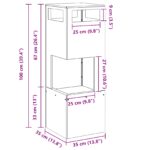 vidaXL Ohnisko Hnedá 35 x 35 x 100 cm – Obrázok 10