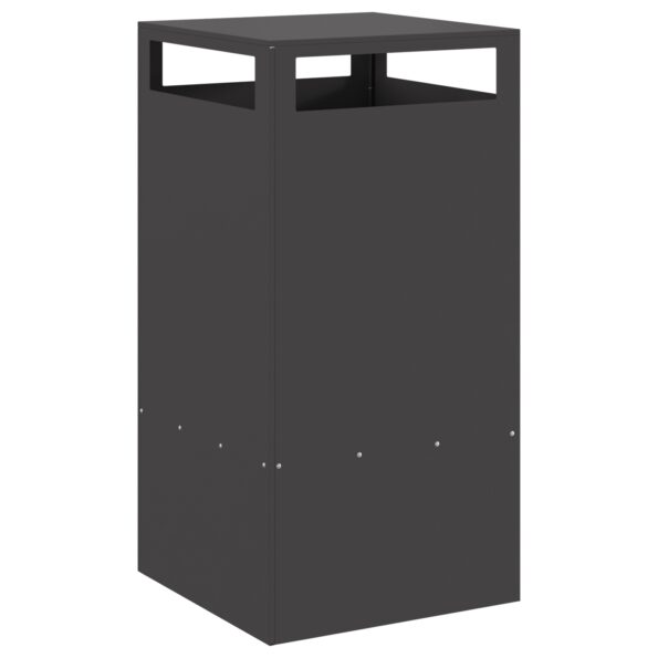 vidaXL Ohnisko Čierna 50 x 50 x 100 cm Oceľ – Obrázok 4