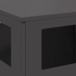vidaXL Ohnisko Čierna 50 x 50 x 100 cm Oceľ – Obrázok 6