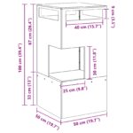 vidaXL Ohnisko Čierna 50 x 50 x 100 cm Oceľ – Obrázok 9