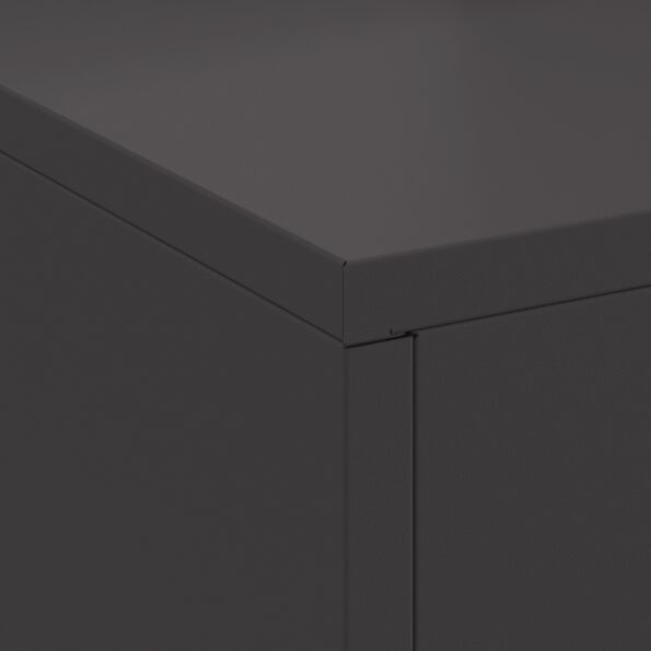 vidaXL Ohnisko s komínom Čierne 60x40x96 cm Oceľ – Obrázok 7