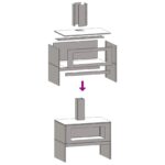 vidaXL Ohnisko s komínom 80x50x96 cm Zpruzená oceľ – Obrázok 10