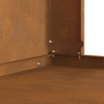 vidaXL Ohnisko s komínom 80x50x96 cm Zpruzená oceľ – Obrázok 8