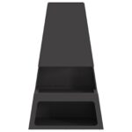 vidaXL Ohnisko s úložným priestorom na drevo Čierne 60x35x100 cm Oceľ – Obrázok 5