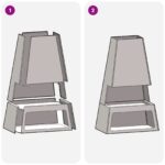 vidaXL Ohnisko s úložným priestorom na drevo Čierne 60x35x100 cm Oceľ – Obrázok 8