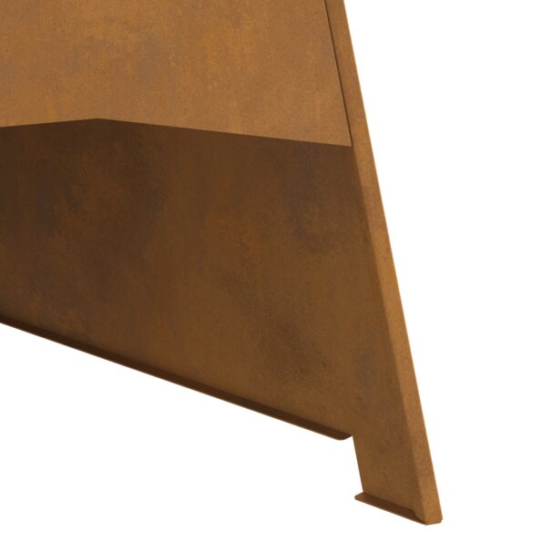 vidaXL Ohnisko Pyramid 50x45x95 cm Zvonková oceľ – Obrázok 7