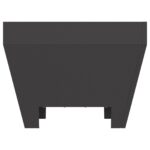 vidaXL Štvorcové Ohnisko Čierne 50x50x30 cm z Ocele – Obrázok 8