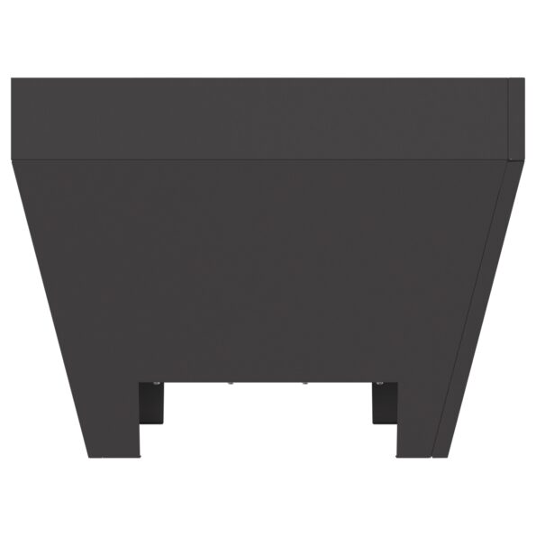 vidaXL Štvorcové Ohnisko Čierne 50x50x30 cm z Ocele – Obrázok 8
