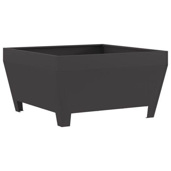 858944_2.jpg vidaXL Štvorcové Ohnisko Čierne 80x80x43 cm Oceľ – Obrázok 2