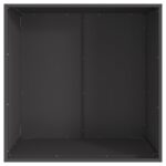 vidaXL Štvorcové Ohnisko Čierne 80x80x43 cm Oceľ – Obrázok 5