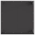 vidaXL Štvorcové Ohnisko Čierne 80x80x43 cm Oceľ – Obrázok 8