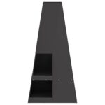 vidaXL Ohnisko s úložným priestorom na drevo Čierne 50x50x100 cm Oceľ – Obrázok 4