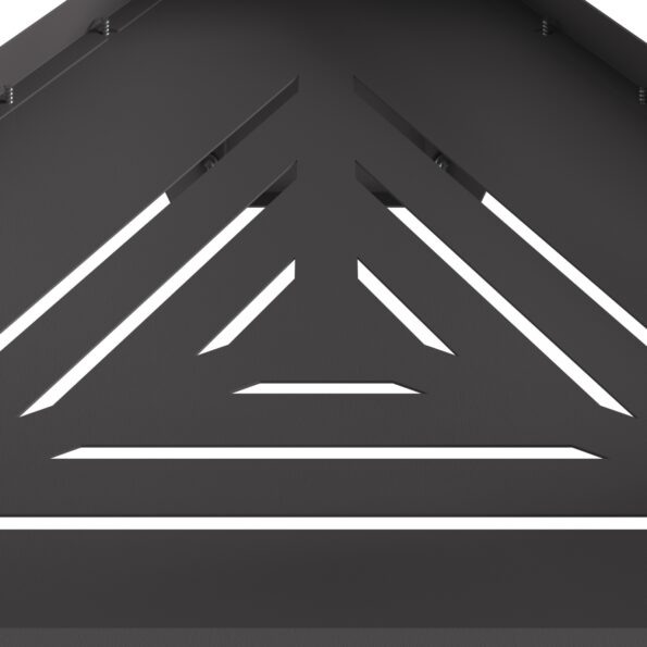 vidaXL Záhradný krb s komínom čierny 50x43x52 cm oceľ – Obrázok 7