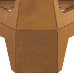 vidaXL Ohnisko s komínom 50x43x52 cm Zvonková oceľ – Obrázok 3