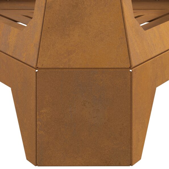 vidaXL Ohnisko s komínom 50x43x52 cm Zvonková oceľ – Obrázok 3