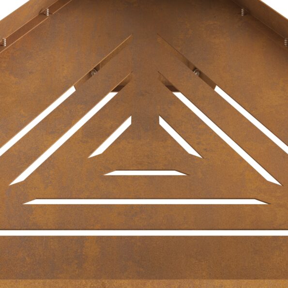 vidaXL Ohnisko s komínom 50x43x52 cm Zvonková oceľ – Obrázok 5