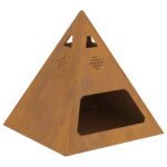 vidaXL Ohnisko Hnedá 50 x 50 x 51 cm – Obrázok 2