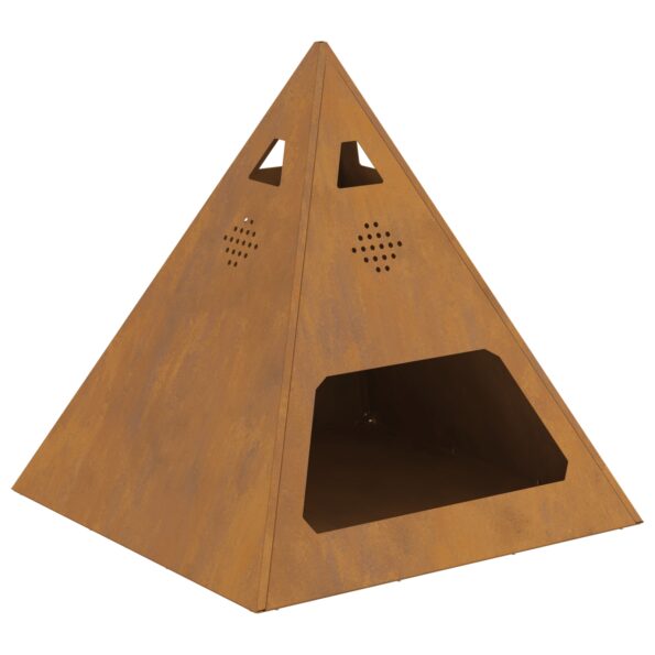 vidaXL Ohnisko Hnedá 50 x 50 x 51 cm – Obrázok 2