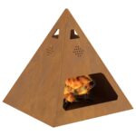 vidaXL Ohnisko Hnedá 50 x 50 x 51 cm – Obrázok 3