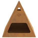 vidaXL Ohnisko Hnedá 50 x 50 x 51 cm – Obrázok 5