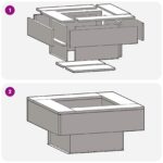 vidaXL Ohnisko Štvorcové 60x60x30 cm S super odolnou oceľou – Obrázok 11