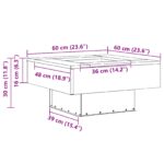 vidaXL Ohnisko Štvorcové 60x60x30 cm S super odolnou oceľou – Obrázok 12