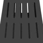 vidaXL Štvorcové ohnisko Čierne 50x50x70 cm Oceľ – Obrázok 8