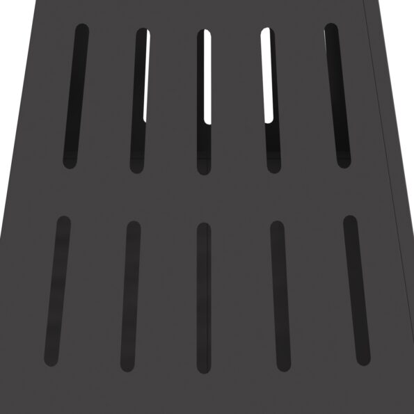 vidaXL Štvorcové ohnisko Čierne 50x50x70 cm Oceľ – Obrázok 8