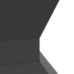 vidaXL Ohnište Hexagonálne Čierne 50x50x40 cm Oceľ – Obrázok 6