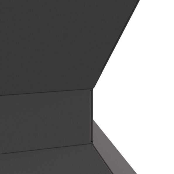 vidaXL Ohnište Hexagonálne Čierne 50x50x40 cm Oceľ – Obrázok 6