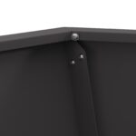 vidaXL Ohnište Hexagonálne Čierne 50x50x40 cm Oceľ – Obrázok 7