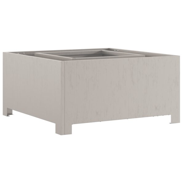 vidaXL Ohnisko Štvorcové 60x60x30 cm Vetraný Oceľ – Obrázok 4