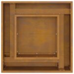 vidaXL Ohnisko Štvorcové 60x60x30 cm Vetraný Oceľ – Obrázok 6