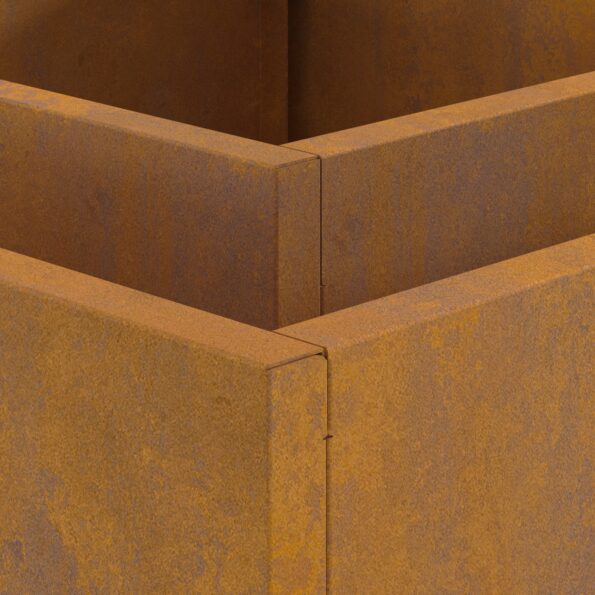 vidaXL Ohnisko Štvorcové 60x60x30 cm Vetraný Oceľ – Obrázok 7