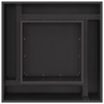 vidaXL Ohnisko Štvorcové Čierne 80x80x40 cm Oceľ – Obrázok 5