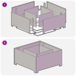 vidaXL Ohnisko Štvorcové Čierne 80x80x40 cm Oceľ – Obrázok 7