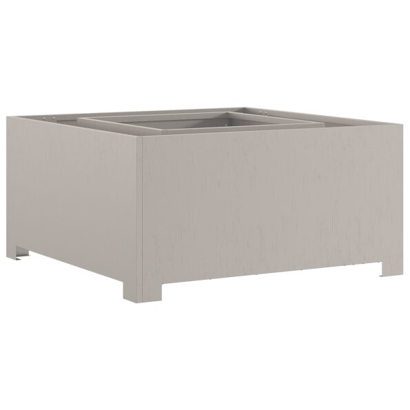 vidaXL Ohnisko Štvorcové 80x80x40 cm Zvetraná oceľ – Obrázok 4