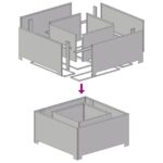 vidaXL Ohnisko Štvorcové 80x80x40 cm Zvetraná oceľ – Obrázok 9