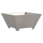 vidaXL Ohnisko Štvorcové 60x60x30 cm Zvlnená oceľ – Obrázok 4