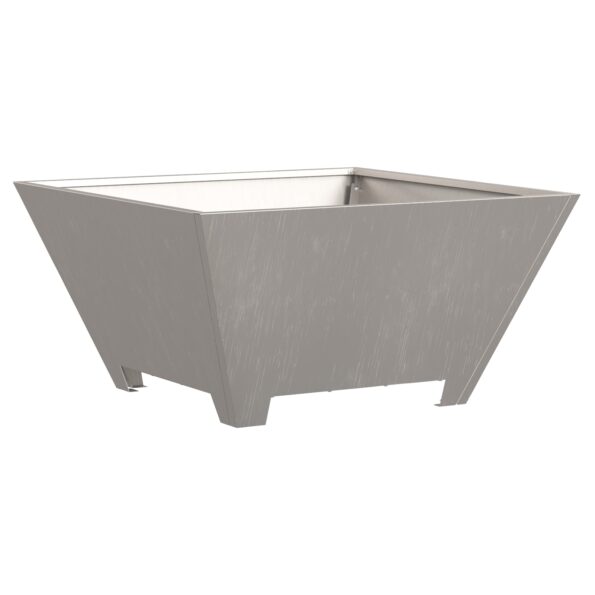 vidaXL Ohnisko Štvorcové 60x60x30 cm Zvlnená oceľ – Obrázok 4