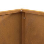 vidaXL Ohnisko Štvorcové 60x60x30 cm Zvlnená oceľ – Obrázok 7