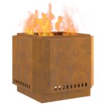 vidaXL Bezdymová ohnisko 58x58x51 cm z oceľového plechu – Obrázok 3