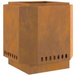 vidaXL Bezdymový ohnisko Hnedá 48 x 48 x 51 cm – Obrázok 2