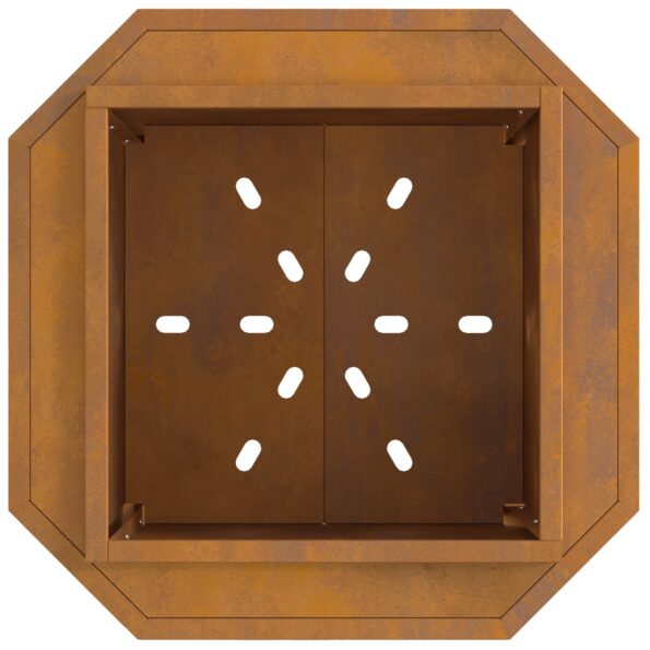 vidaXL Bezdymový ohnisko Hnedá 48 x 48 x 51 cm – Obrázok 6