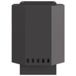 vidaXL Bezdymový ohnisko, čierne 38x38x51 cm, oceľ – Obrázok 4